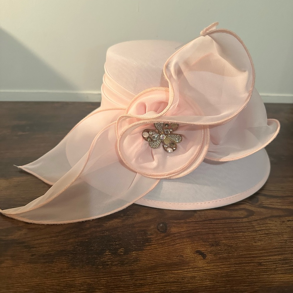 June’s Young Blush Pink Women’s Church Kentucky Derby Hat